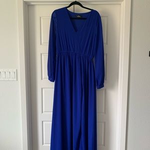 Royal blue maxi dress